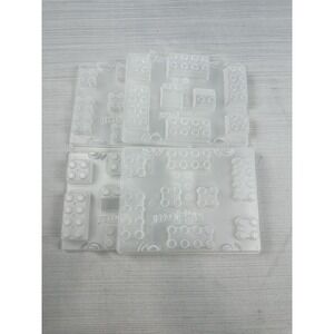 Jello‎ Mold Lego Shape Plastic Lot Of 4